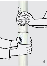 Step 4 – Hold coupling by hand